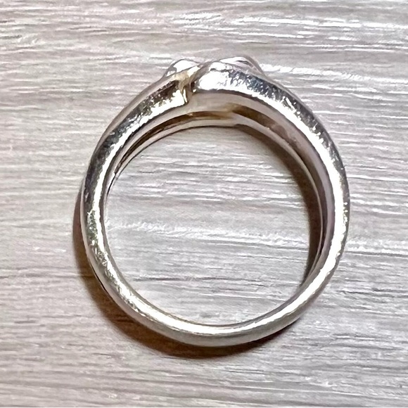 Vintage Designer NF CHAPAL ZENRAY Sterling Silver Modernist Ring, Size 8.25 - Picture 4 of 6